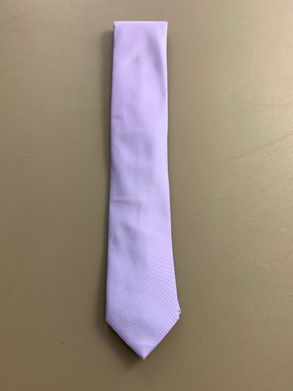 Calvin Klein Men's 3'' Polyester and Silk Neck Tie, Purple Solid, One Size